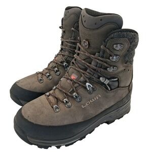 Lowa Tibet EVO 400 GTX Boots Mens Size 8.5 Brown Leather Gore Tex Hiking Vibram
